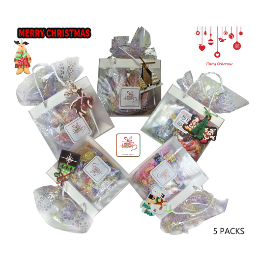 X-Mas Special Promotion Spicy Gift Box - [Buldak & Snack 5 Gift Packs] - Christmas special deco and card packing