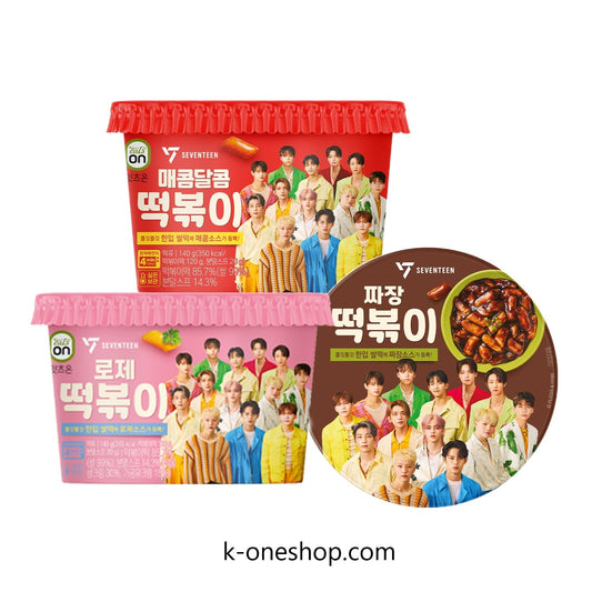 SEVENTEEN x HY Korean Spicy Tteokbokki - Original/Rose/Jjajang Flavors