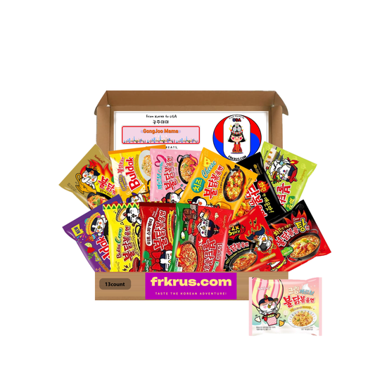 FrKrUS x SAMYANG 2023~2024 New Buldak 13 Flavors Spicy Challange Gift Box + K-Pop Gift