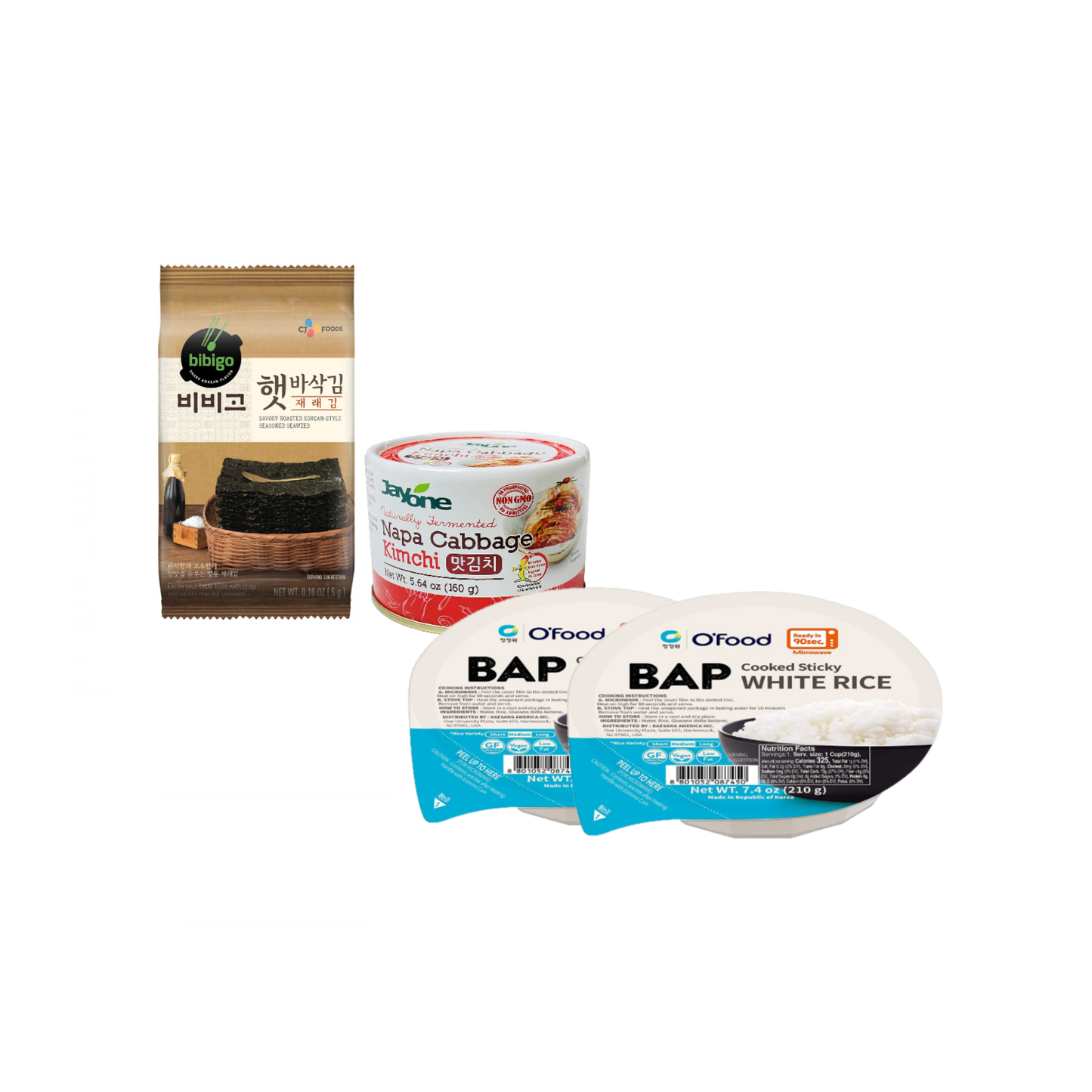 Ha Sisters' Convenient & Simple K-Lunch Box - Fried Tuna & Kimchi Rice Cooking Kits
