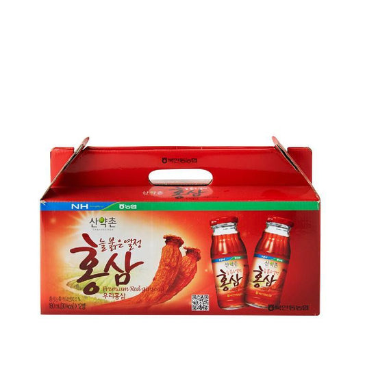 SANYKCHON Red Ginseng Drink (180 ml x 12 Bottle) Gift Pack - COKOYAM