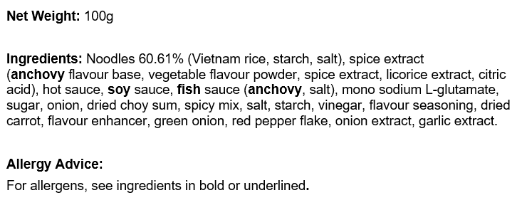 Otaste Rice Noodle (Pho) Bowl Mild (77.1g) - CoKoYam