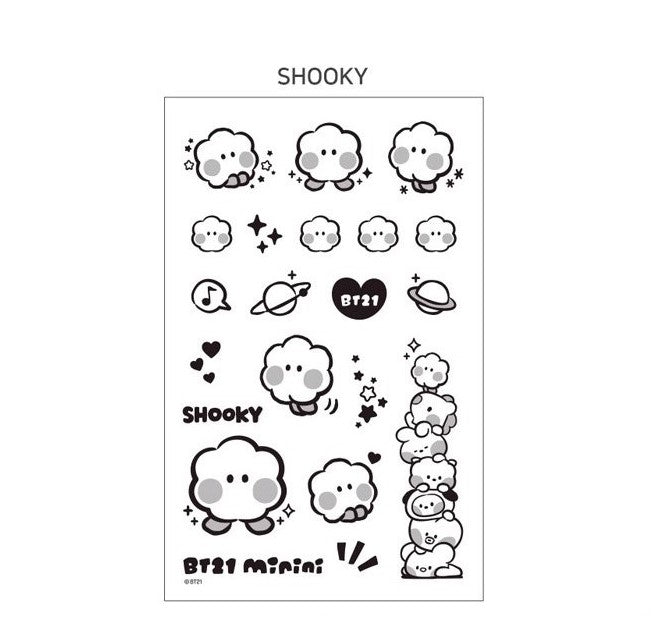 BT21 MININI TATTOO  STICKER