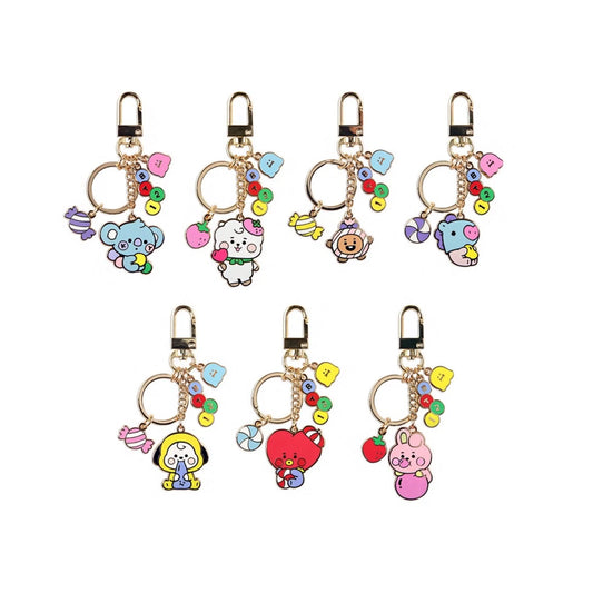 BT21  JELLY CANDY METAL KEYRING
