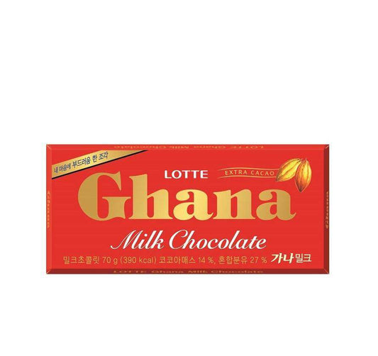 Lotte Big Ghana Milk Chocolate (70g) - CoKoYam