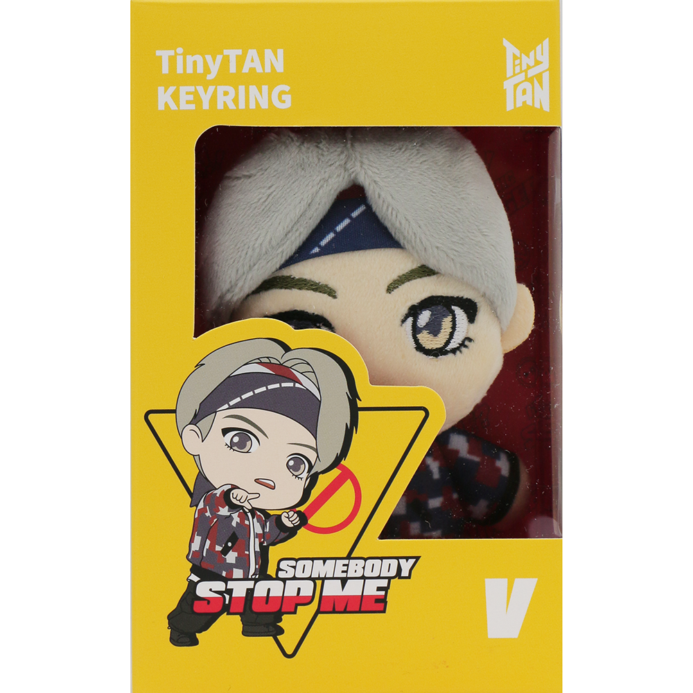 BTS Tiny Tan Character Plush Keyring - V - COKOYAM