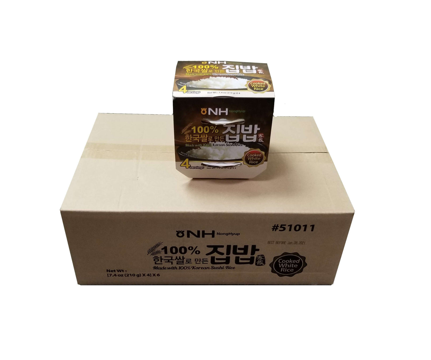 NongHyup Cooked Rice White Bowl (210g x 24) - CoKoYam