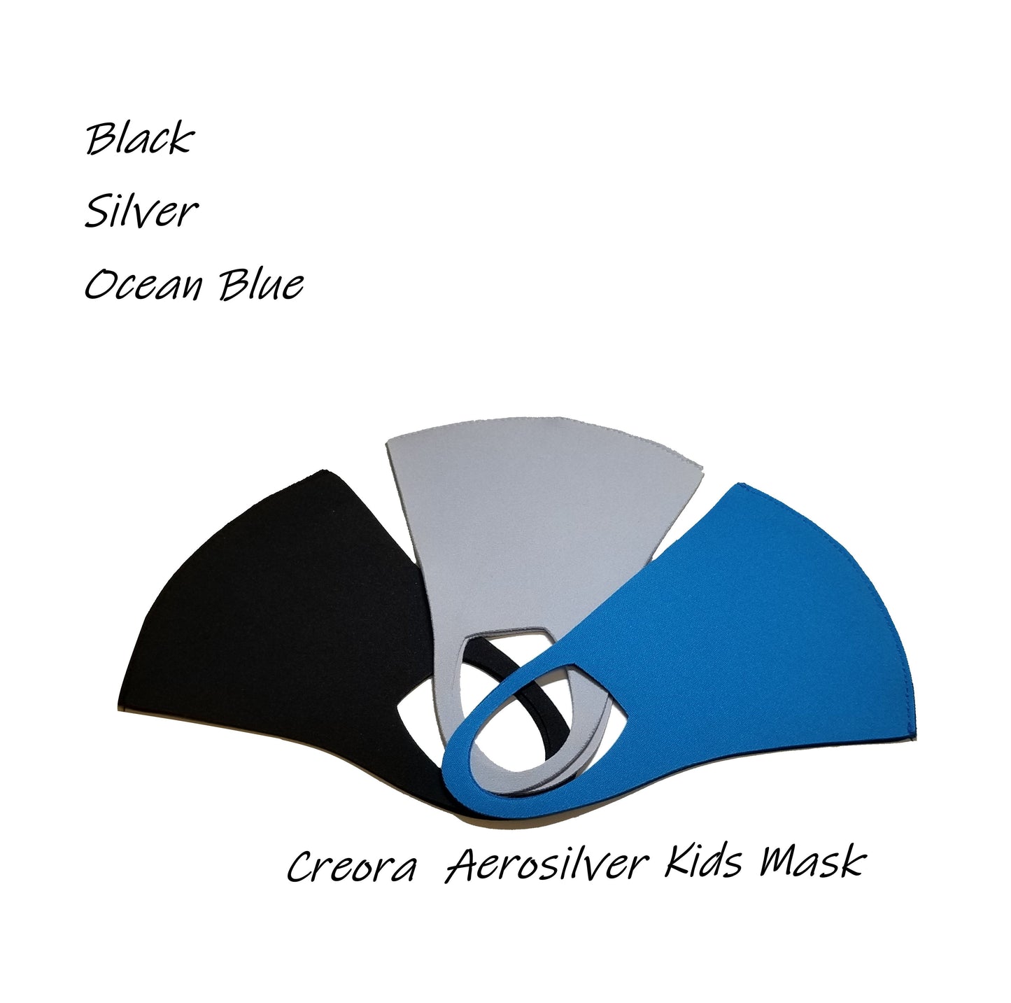 Creora Aerosilver Kids Face Skin Like Washable Mask (3 colors combo) - CoKoYam