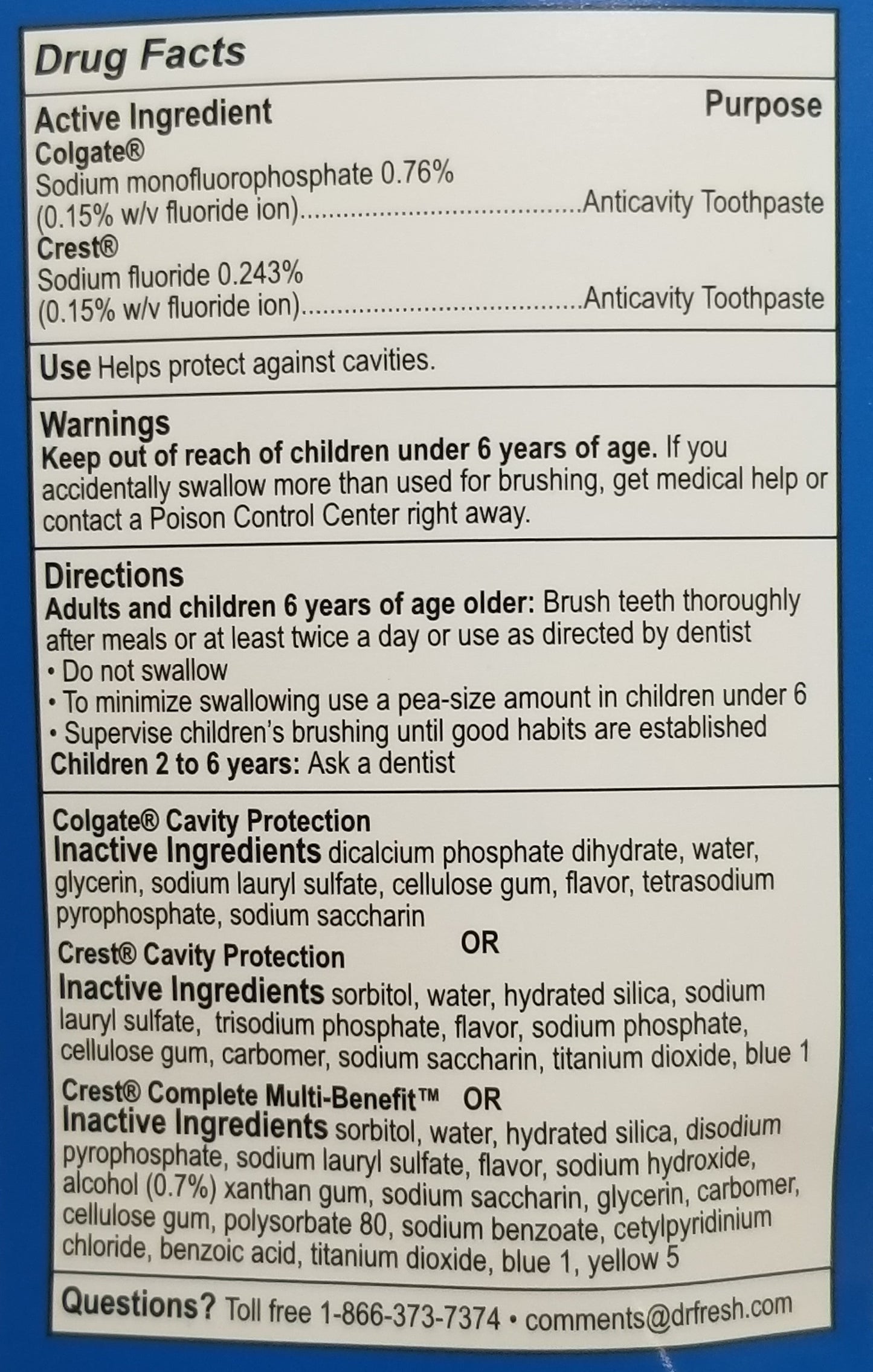 Dr. Fresh Travel Toothbrush & Paste Kit - CoKoYam