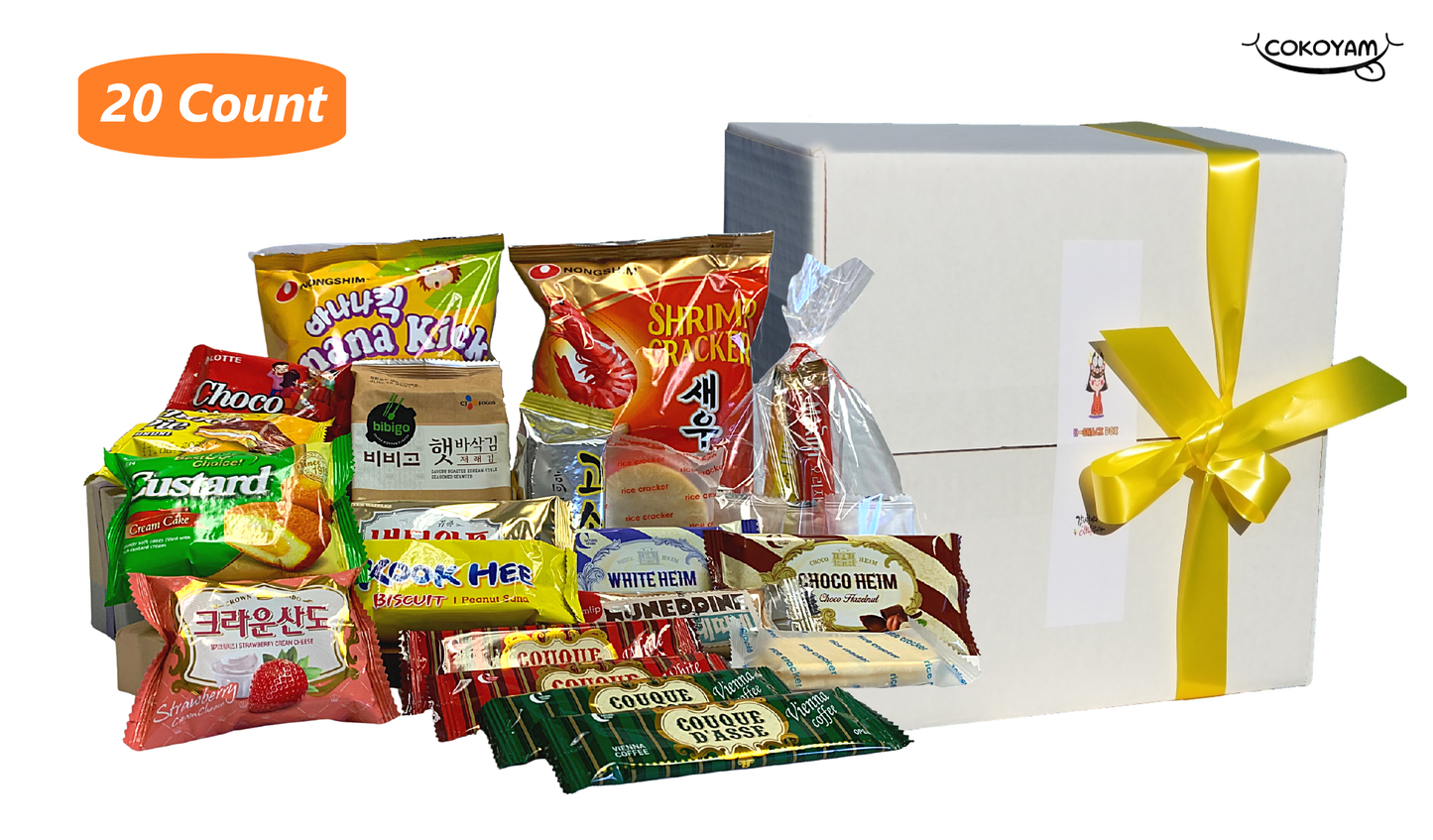 COKOYAM Deluxe Variety K-snack Gift Box (5 Flavors Choice) - COKOYAM