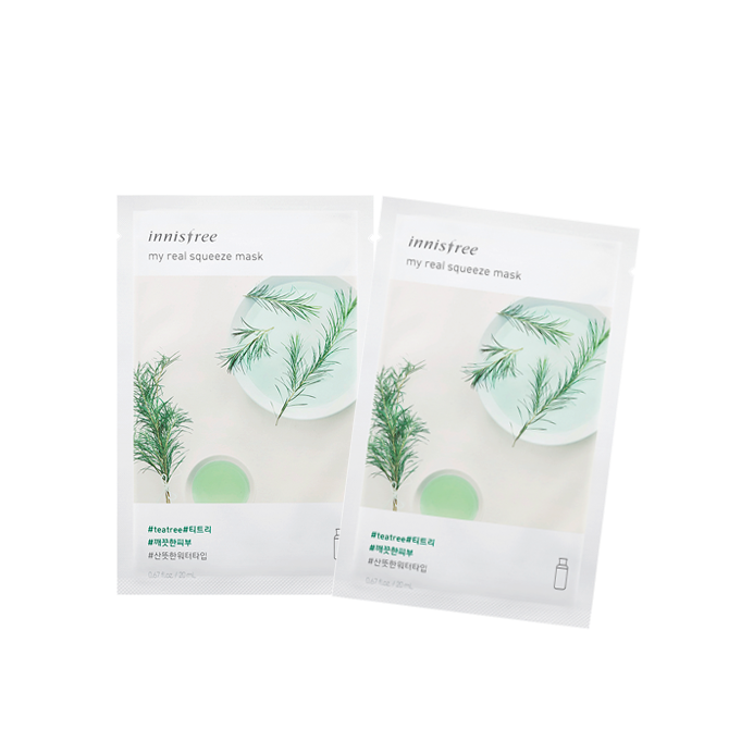 INNISFREE My Real Squeeze Masks - Each 2 Packs and Combo Sets - CoKoYam