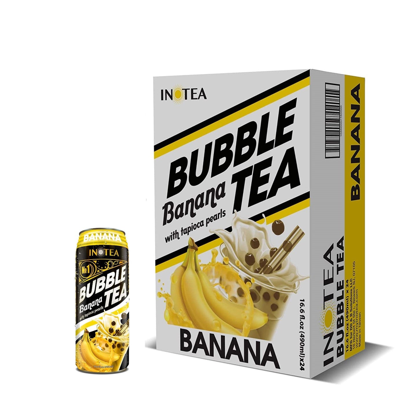 INOTEA Bubble Tea Banana ( 490ml x 1, x 24 ) - COKOYAM