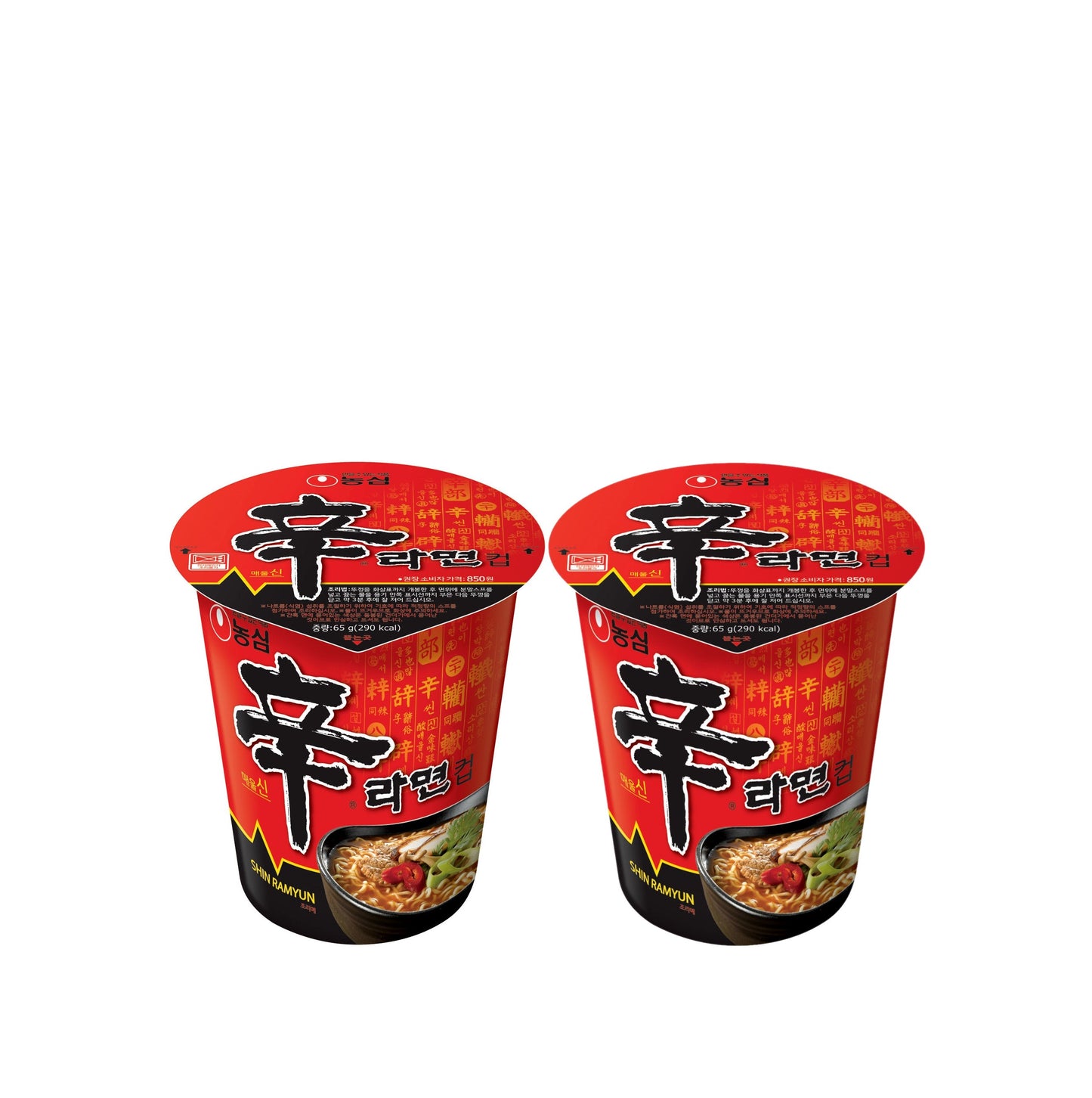 Nongshim Shin Cup Ramen (75gX2Cups,75gX6Cups) - CoKoYam