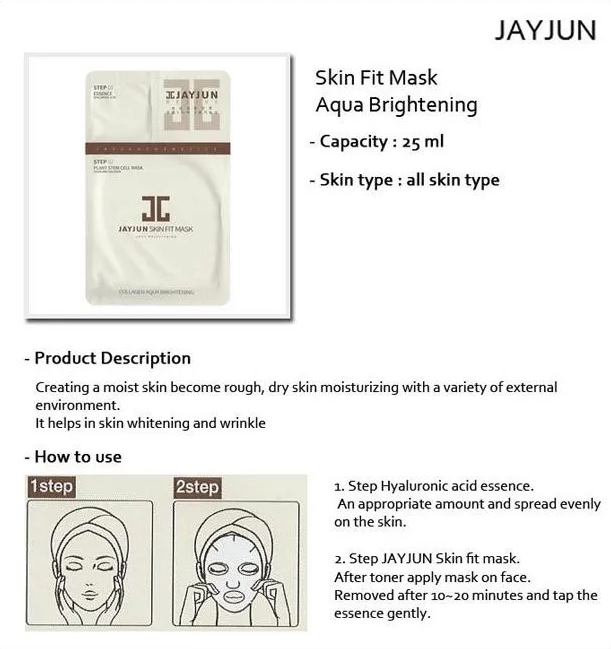 JAYJUN Skin Fit Mask 2 Step (10 Sheets) - CoKoYam