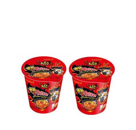 Samyang Hot Chicken 2X Spicy Cup - Buldak Ramen (70gx2Cups) - CoKoYam