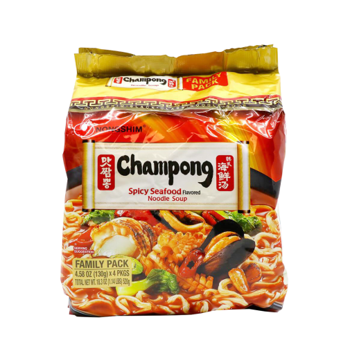 Nongshim Mat Champong (Spicy Seafood) Pack (130gx4PK) - COKOYAM