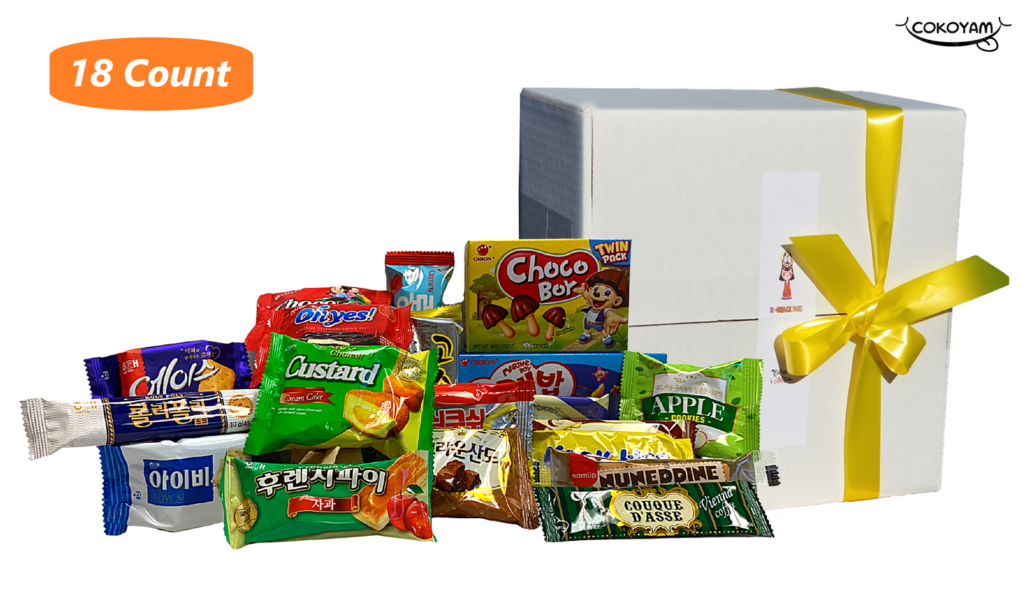 COKOYAM Deluxe Variety K-snack Gift Box (5 Flavors Choice) - COKOYAM