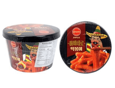 Otaste Tteokbokki w/ Glass Noodle in Habanero Spicy Sauce Bowl - (132g) - CoKoYam