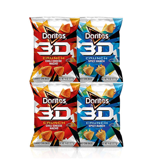 Doritos 3D Crunch/ Spicy Doritos/ Lay's Mini - Flavor Variety Packs - COKOYAM