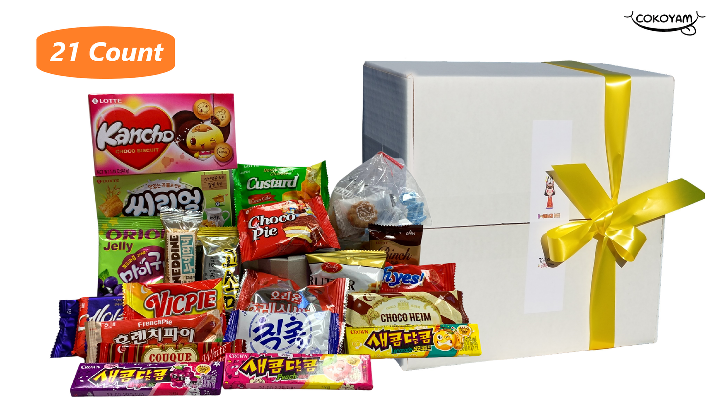 COKOYAM Deluxe Variety K-snack Gift Box (5 Flavors Choice) - COKOYAM
