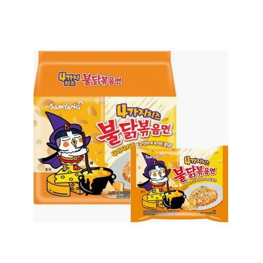 SAMYANG Quattro Cheese Artificial Spicy Hot Chicken Flavor Noodle(145g x 5ea)