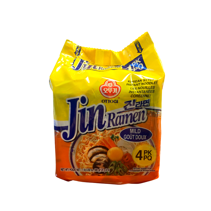 Ottogi Jin Ramen Mild Pack (480g-4PK) - CoKoYam