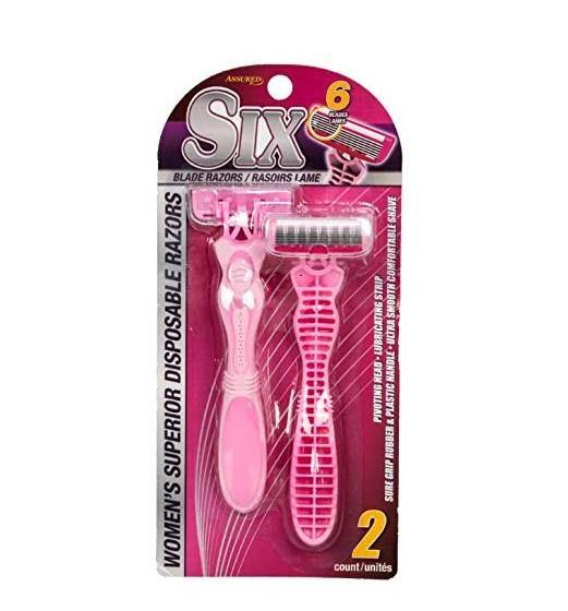 Assured Women's Superior Disposable Razors (2 EA/Case) - CoKoYam