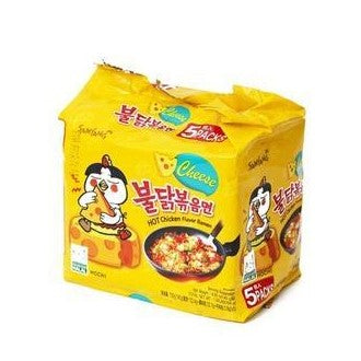 Samyang Hot Chicken Cheese Ramen Pack - Buldak Ramen (700g-5PK) - CoKoYam