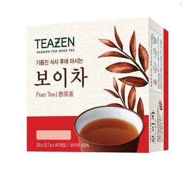 Teazen Puer Tea(Boi Cha) 40 Tea Bags (0.7g x 40g) - CoKoYam