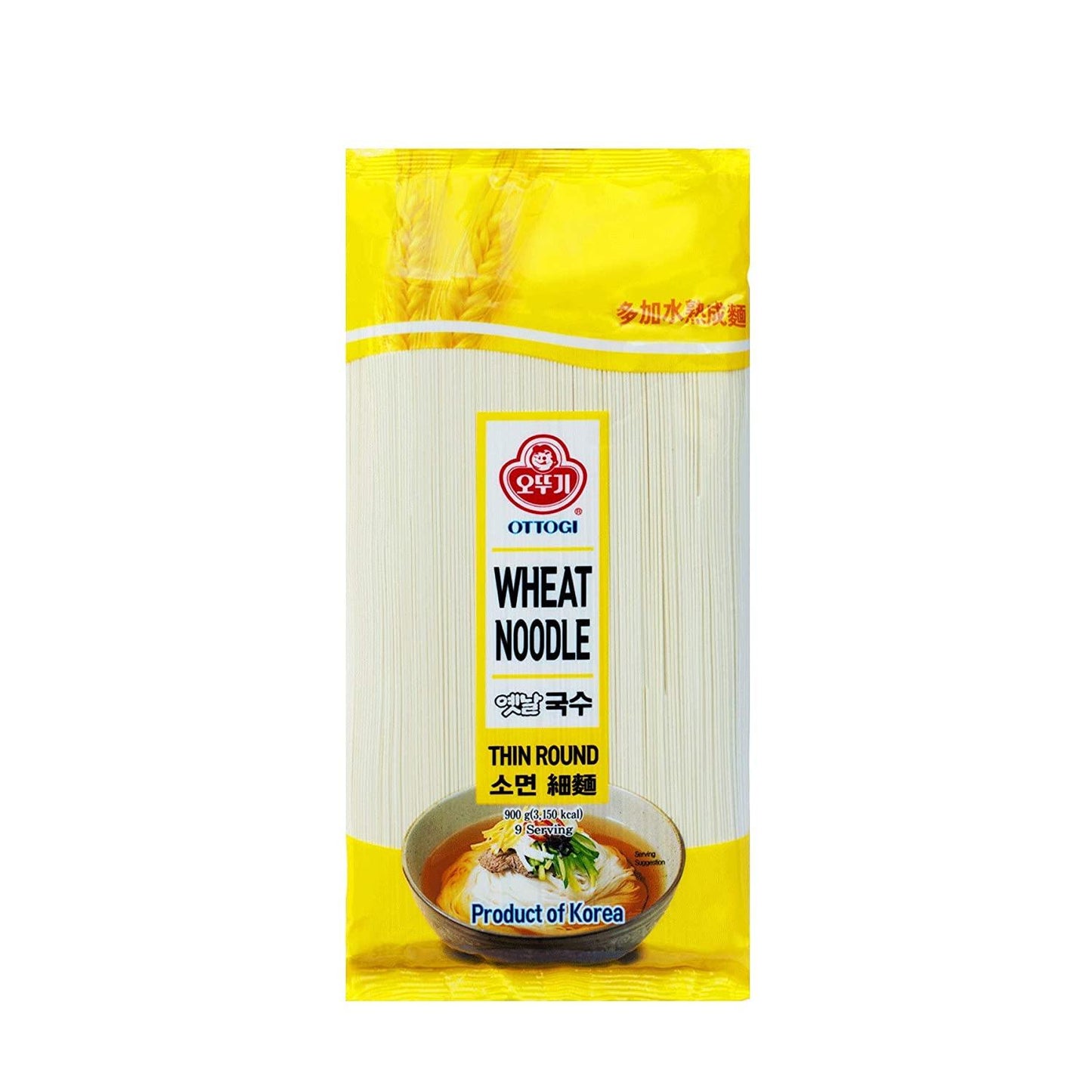 Ottogi Buck Wheat Noodle (500g)- Thin Round(SOMYUN), Wild Round(KALGUKSOO) - COKOYAM