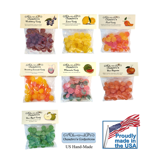 Chesebro's Confections 7 Flavors Traditional US Handy Made Candy Box (4.5oz x 7Flavors) - [Discounted Item (Foods)] - COKOYAM