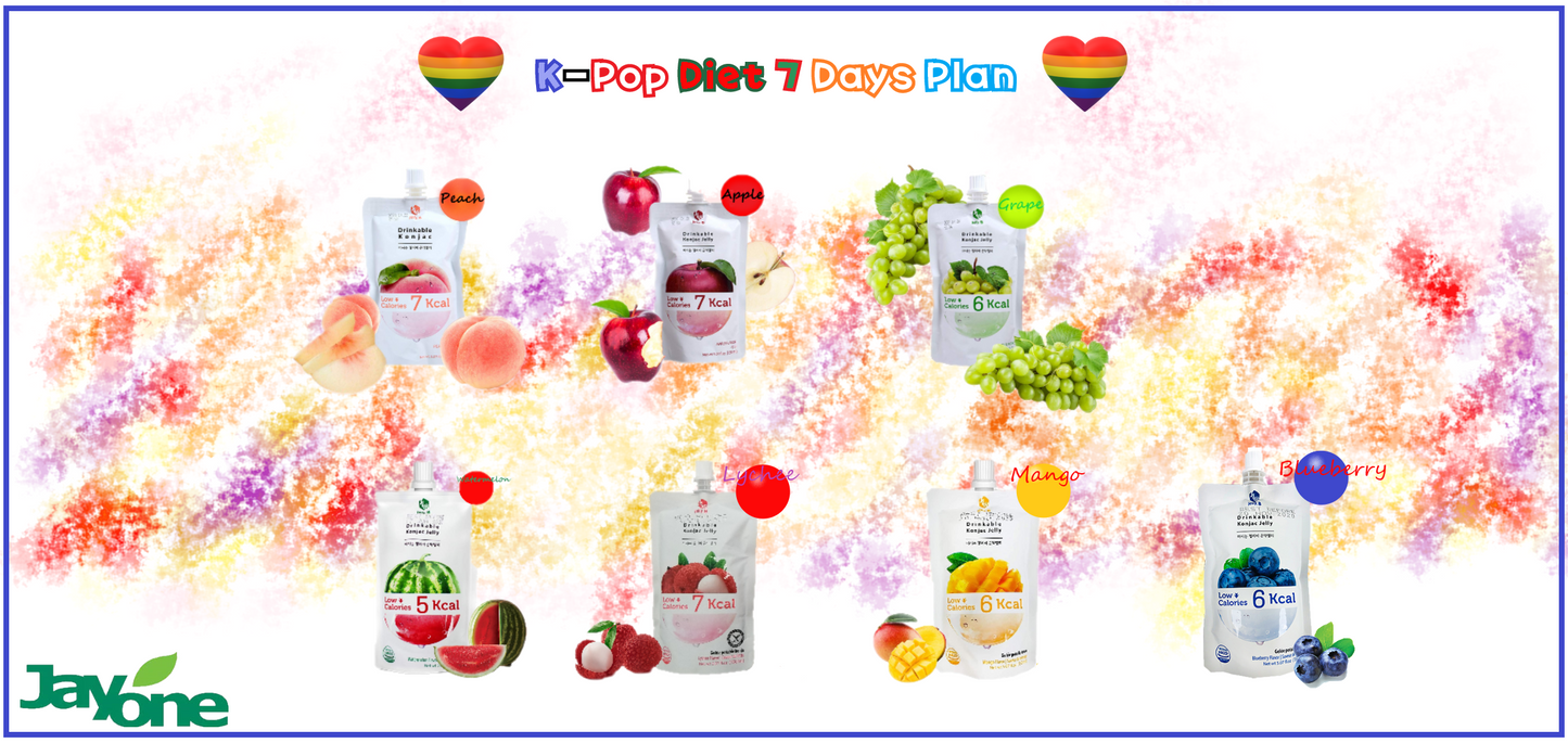 Jayone Jelly B Drinkable Konjac Jelly 7 Combo (150mlx7Flavors) - CoKoYam