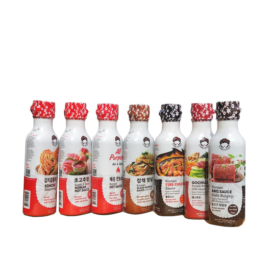 Ajumma Republic Korean Seasoning Sauce 7 Flavors  PRO - [Discounted Item] - COKOYAM