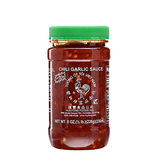 HUY FONG Original White Rooster Chili Garlic Sauce (8 Oz) - COKOYAM