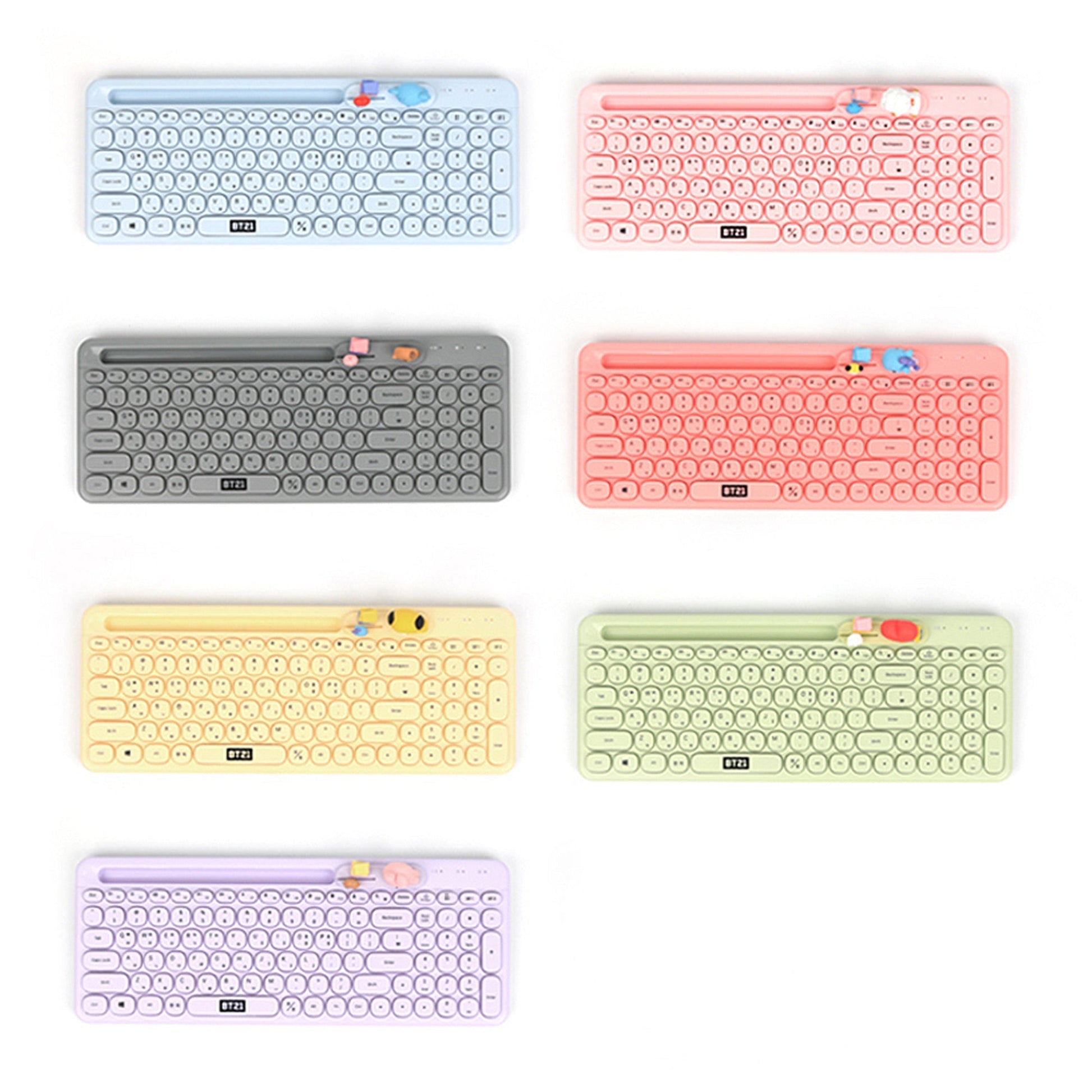 BT21 New My Little Buddy Better Together Bluetooth Keyboard - COKOYAM