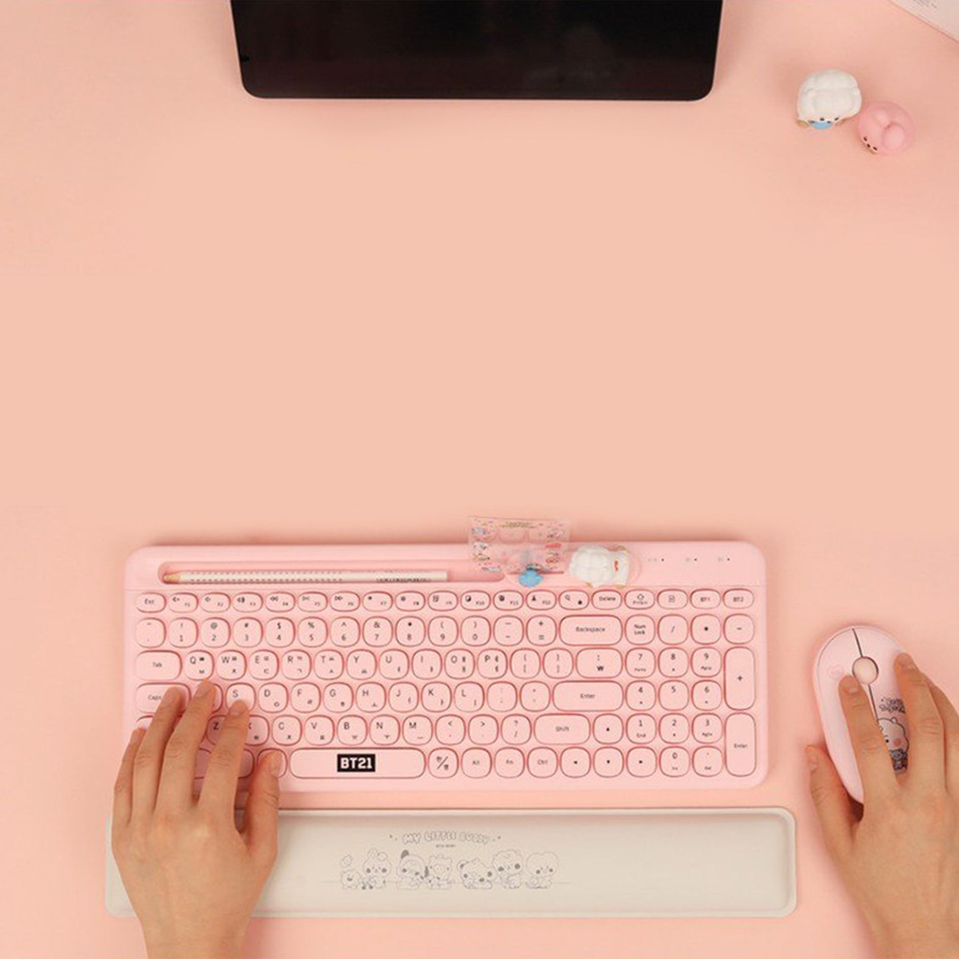 BT21 New My Little Buddy Better Together Bluetooth Keyboard - COKOYAM