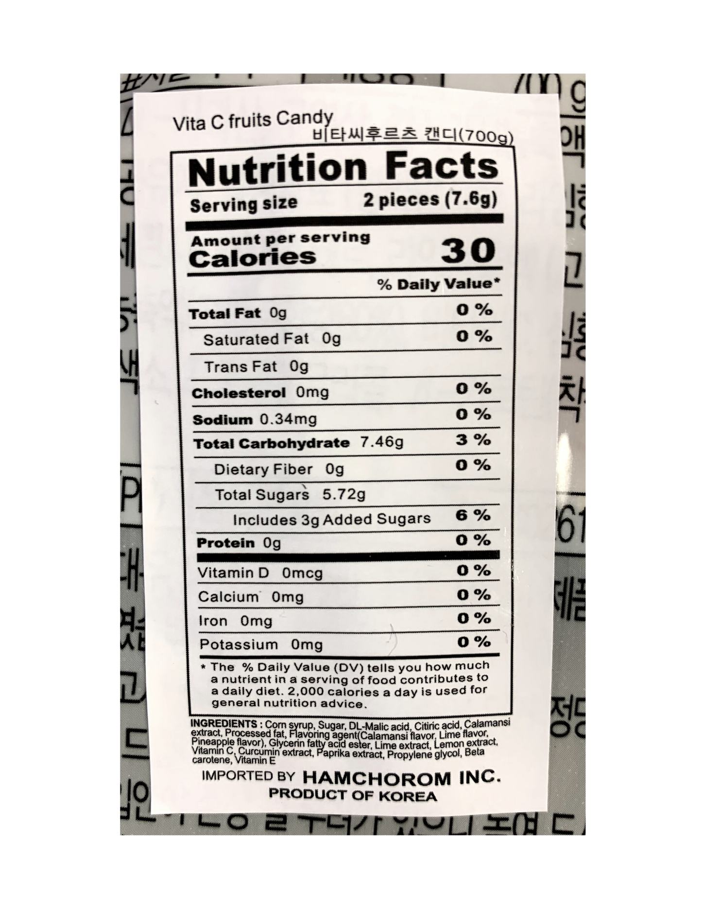 Dong-A Vita C Fruits Candy (700g) - CoKoYam