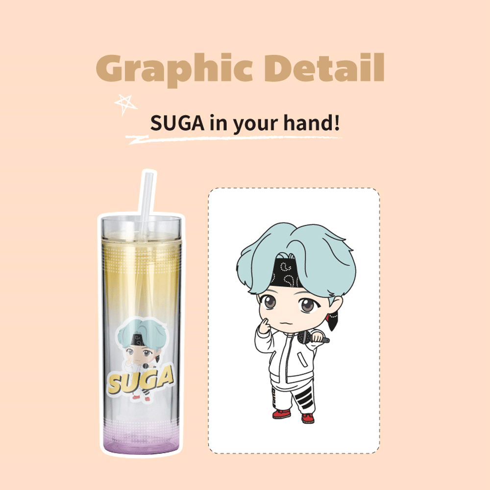 BTS TinyTAN Double Ice Tumbler - SUGA - COKOYAM