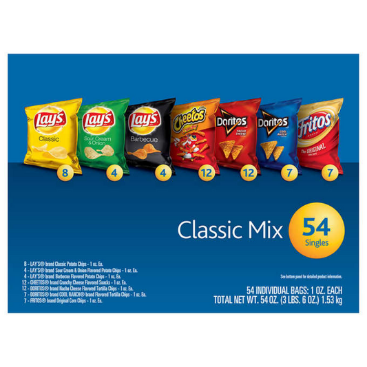 FRITO LAY Classic Mix Variety Packs (54bags) - [Box Deal] - COKOYAM
