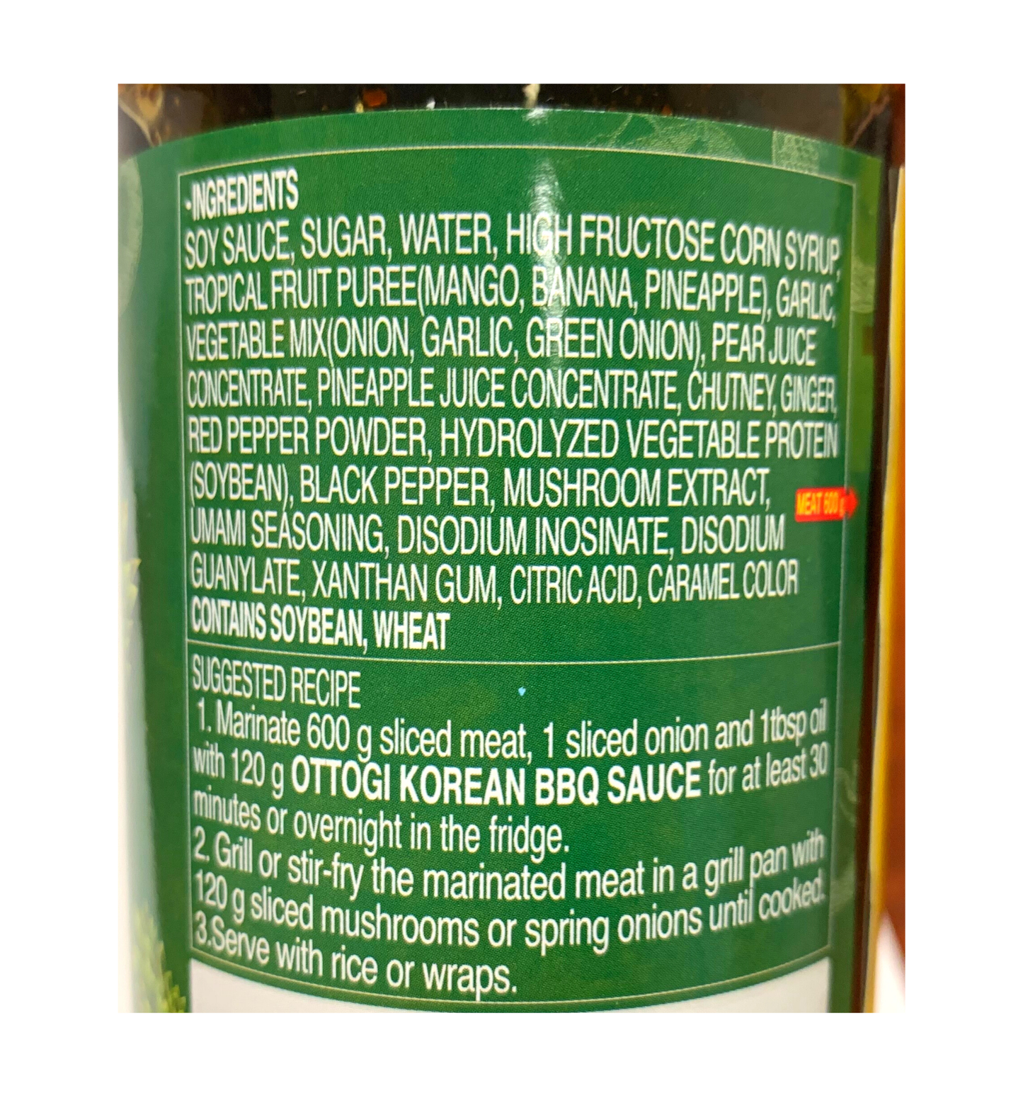 Ottogi Korean BBQ Sauce - Sweet & Savory (480g) - CoKoYam