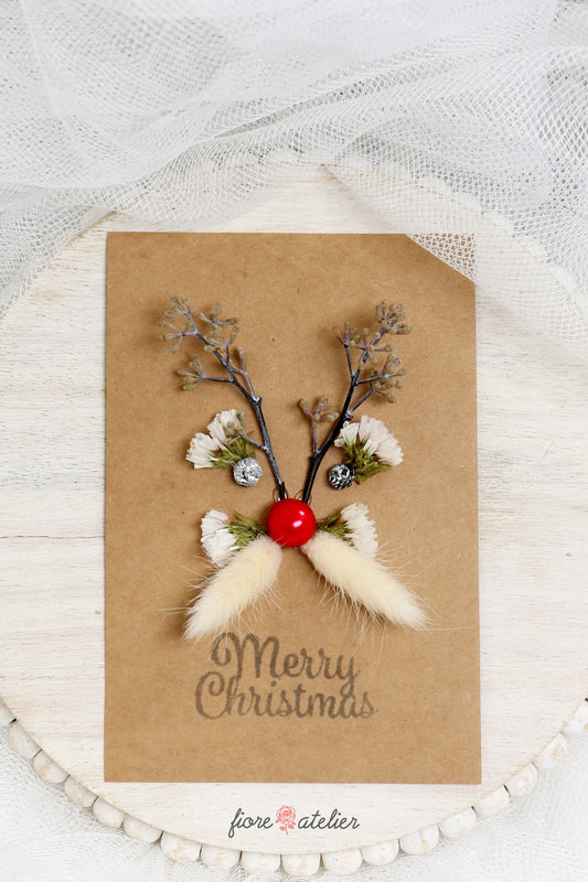 FIORE ATELIER Christmas Card Rudolph - [Free Shipping Item] - COKOYAM