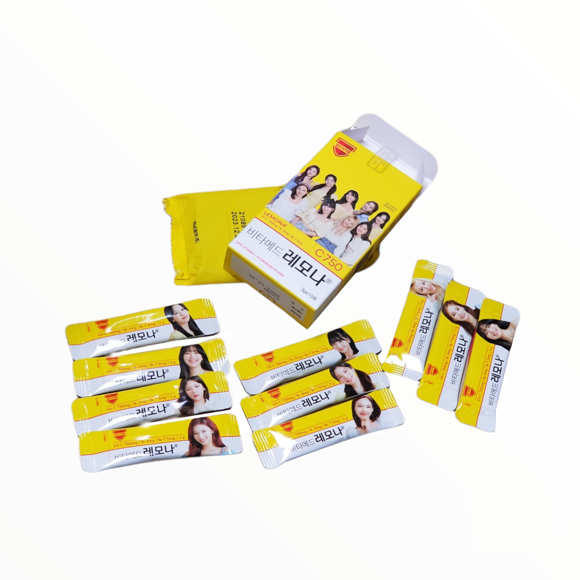 TWICE Lemona Powder Pack Sampler/Jumbo Set (3g x10 Packs, 3gx10Packs x 10 Cases) - COKOYAM