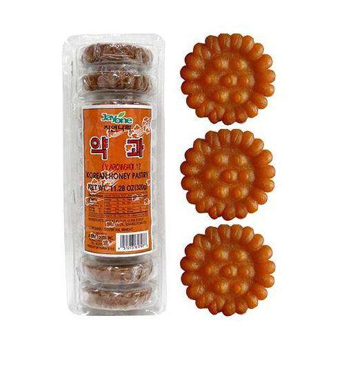 Jayone Korean Deep Fried Honey Cookie - Korean Sweet Cakes / Yakgwa (320g) - CoKoYam