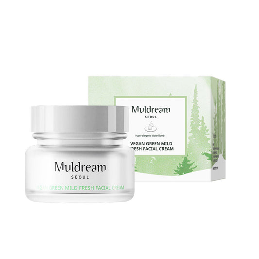 Muldream Vegan Green Mild Fresh Facial Cream (60ml) - [Discounted Item] - CoKoYam