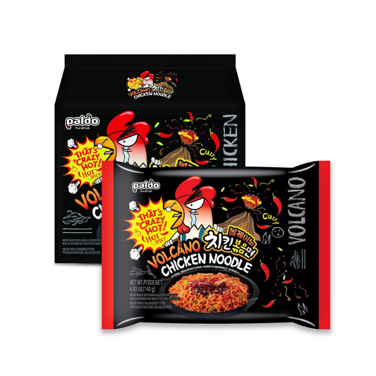 Paldo Volcano Chicken Spicy Noodle Ramen 4 Pack (560g) - COKOYAM
