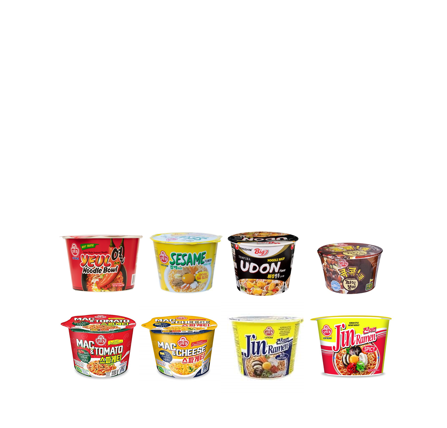 Ottogi Bowl Ramen 8 Combo - CoKoYam
