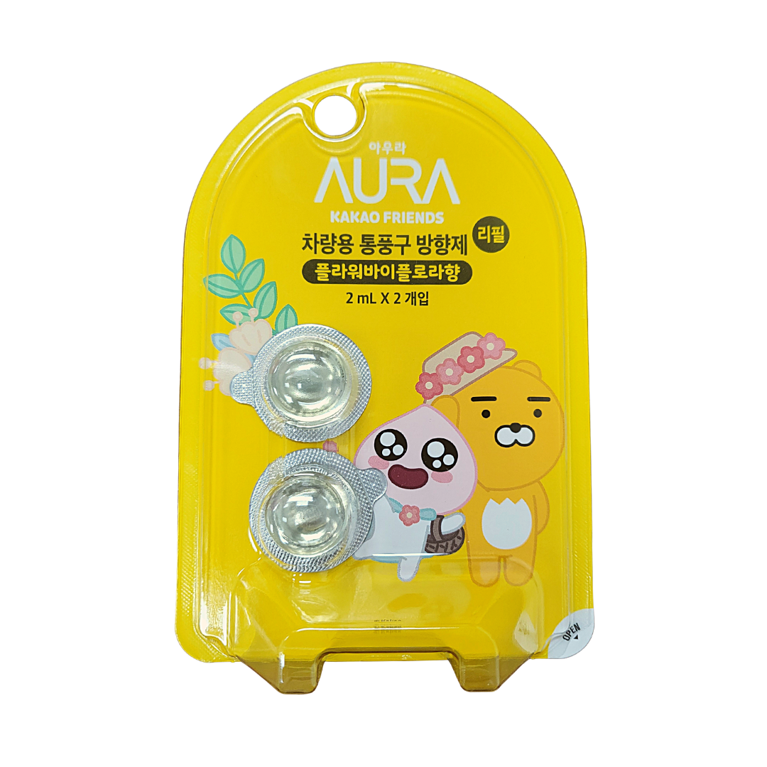 AURA x KAKAO FREINDS Car Freshener Refill - Flower by Flora Scent (2mlX2) - COKOYAM