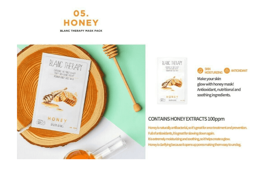 Ballon Blanc Therapy Honey Sheet Mask - CoKoYam