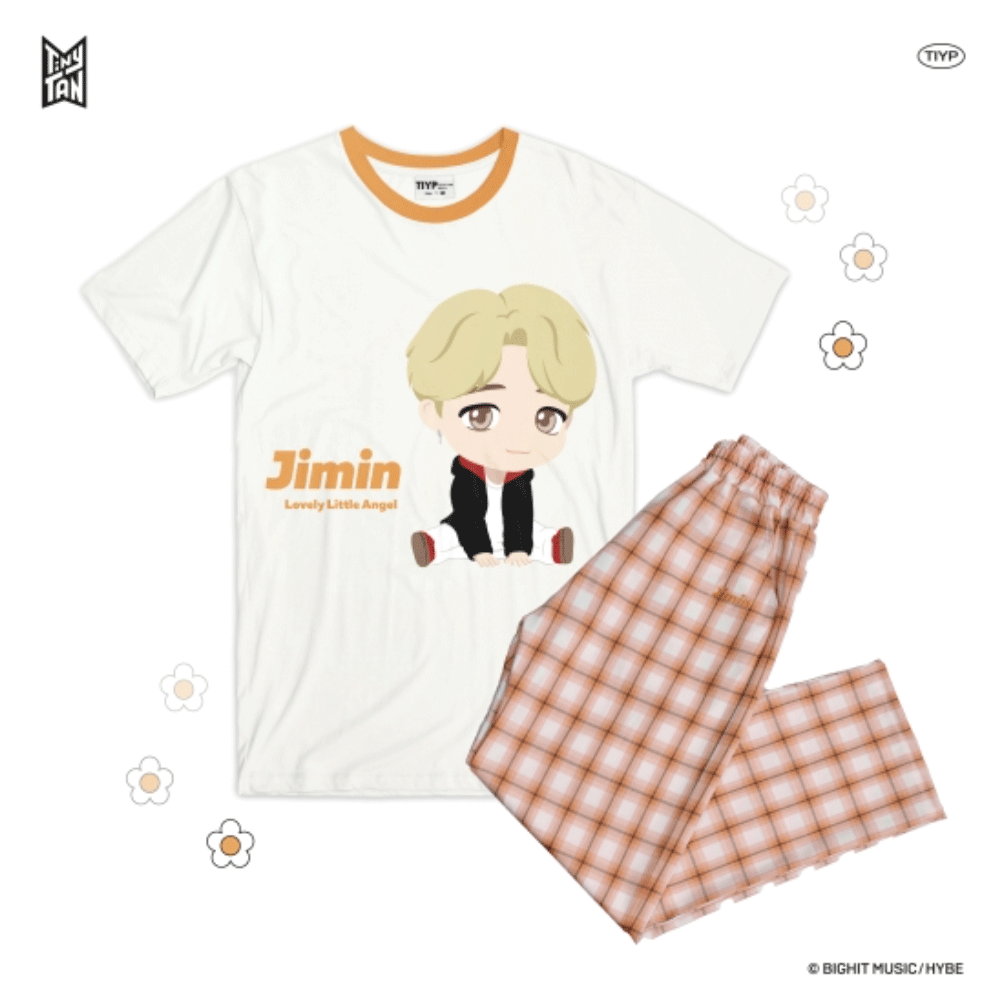 TinyTAN Official Licensed Checked Pattern Loungewear by TIYP - JIMIN - COKOYAM
