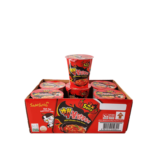 [Box Deal] Samyang Hot Chicken 2X Spicy Cup - (70g X 6Cups) -[Discounted Item] - COKOYAM